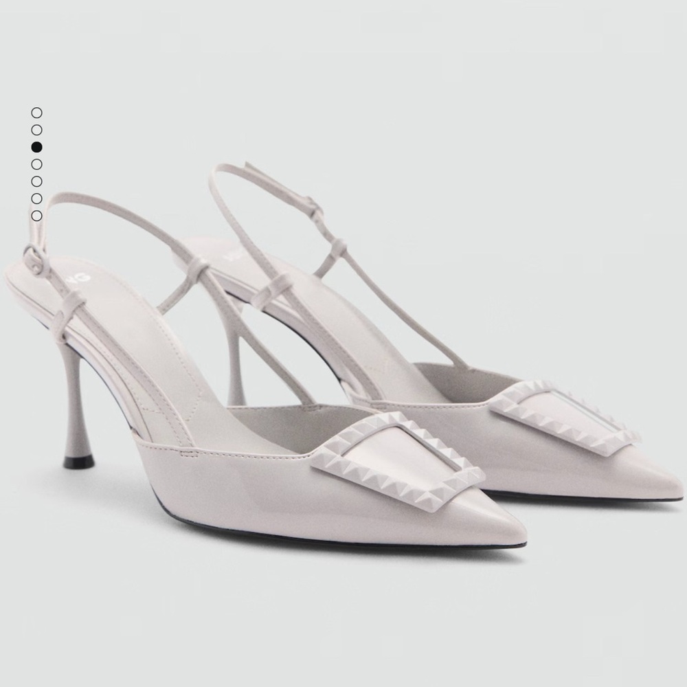 Mango  Slingback Heels with Pointed Toe